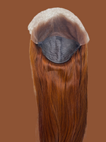 Auburn Straight Transparent Lace Front Wig