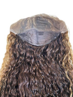 4/27 Curly Ombré Lace Front Wig w/ Highlights