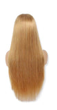 Straight Honey Blonde Sheer Transparent Lace Front Wig