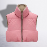 Reversible Cropped Puffer Vest